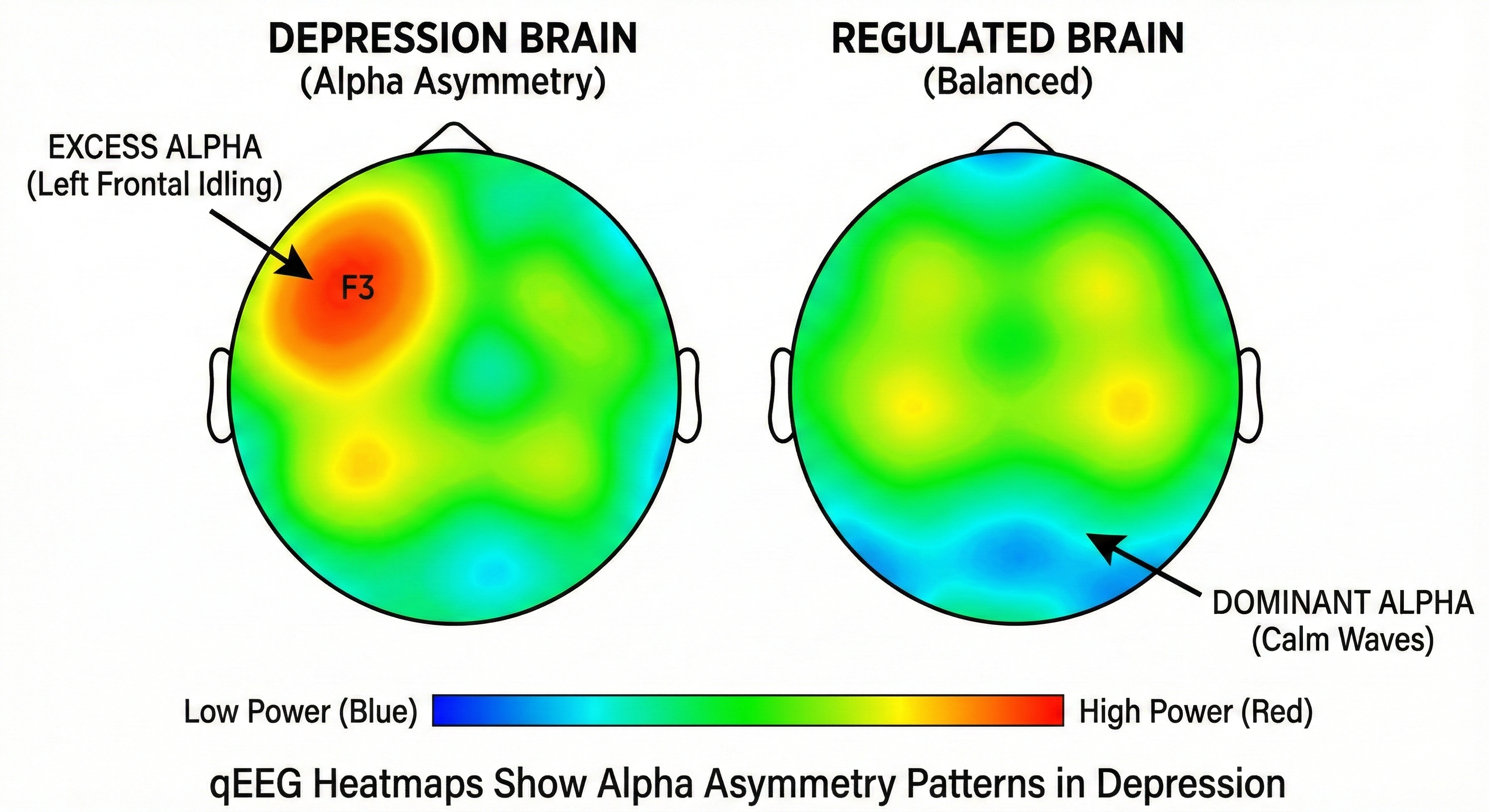Depression qEEG signature mapping